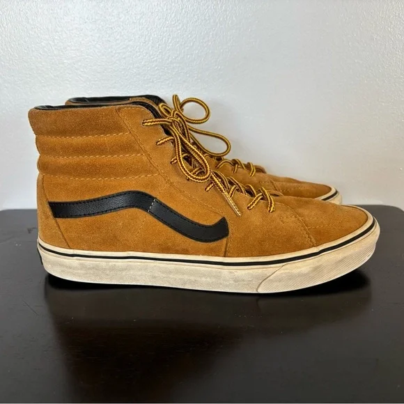 Vans Sk8 Hi Pro Wheat Brown Suede Skate Shoes Sneakers Mens Size 8.5 Womens 10 - Picture 5 of 15